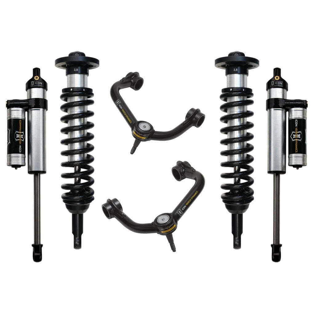 ICON K93022T Stage 3 Suspension System Tubular UCA Ford F150 4WD 0-2.63" Lift