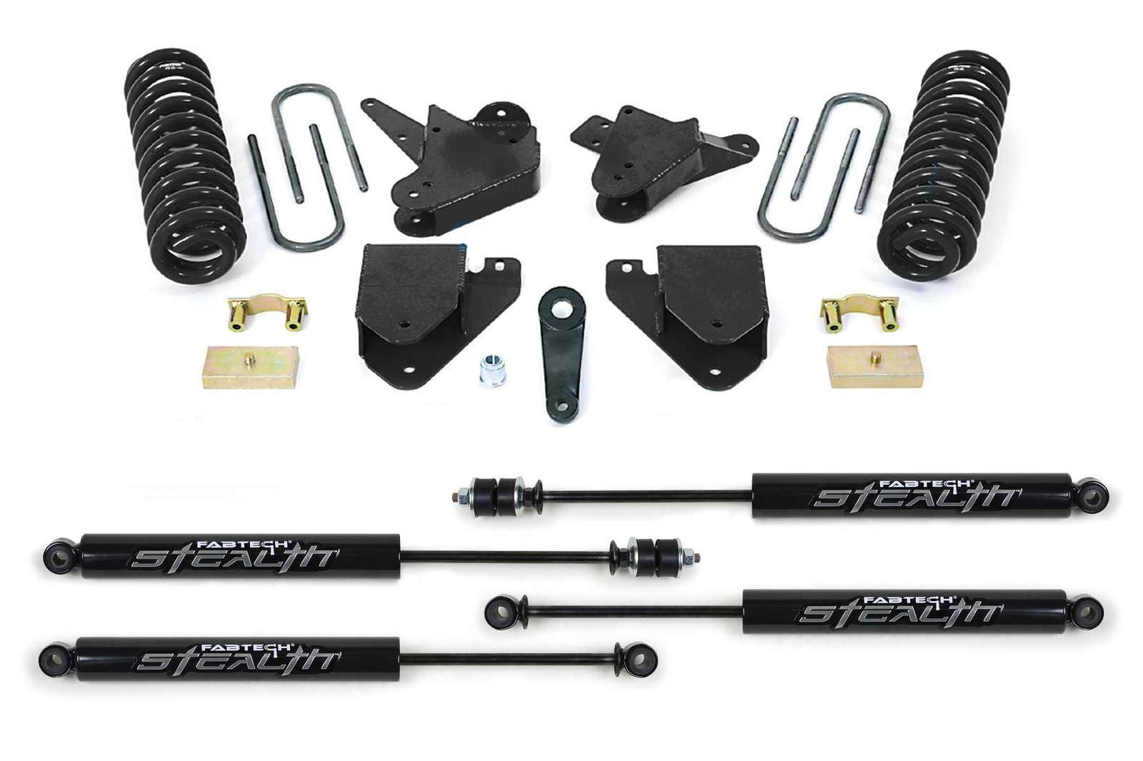 Fabtech 6" Basic System w/Stealth Shocks Kit for 1999-2016 Ford F250 Super Duty RWD w/6" lift V8