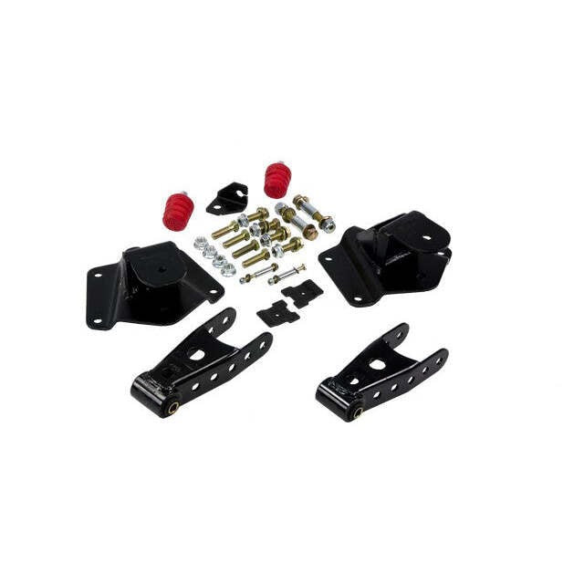 Belltech 6636 Leaf Spring Hanger Lowering Kit 4" Drop Leaf Spring Shackle & Hanger Kit (Front Hanger/Rear Shackle)