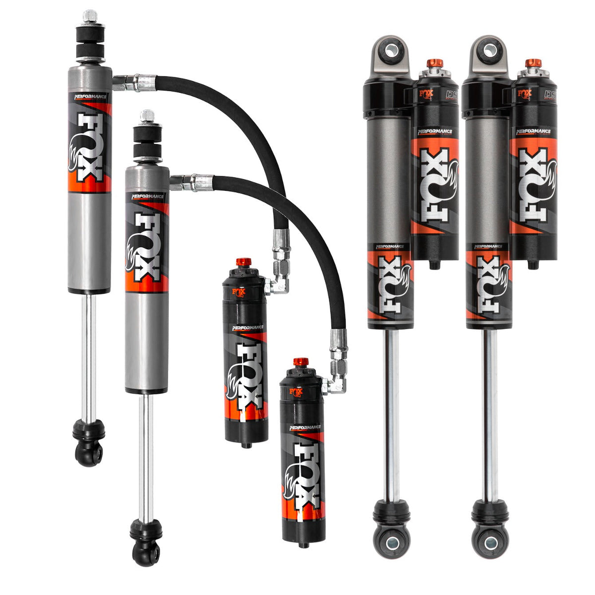 FOX Performance Elite 2.5 Reservoir Adjustable Valving Shock Kit 0-1.5" Lift 883-26-095, 883-26-096