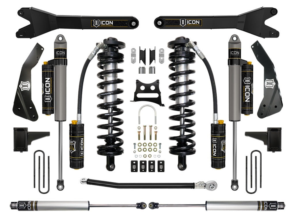 Icon 4.5-5" Coilover Conversion System Stage 5 Kit for 2011-2016 Ford F250 Super Duty 4WD