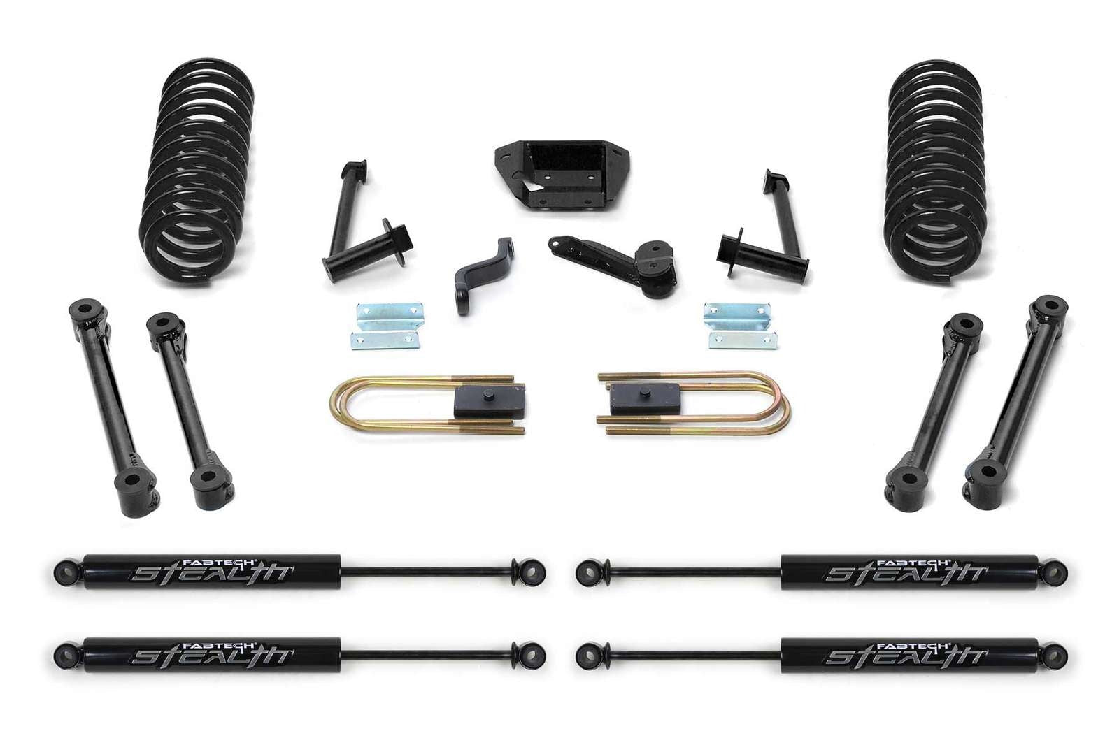Fabtech 6" Performance System w/Stealth Shocks Kit for 2003-2010 Dodge Ram 2500 4WD w/6" lift