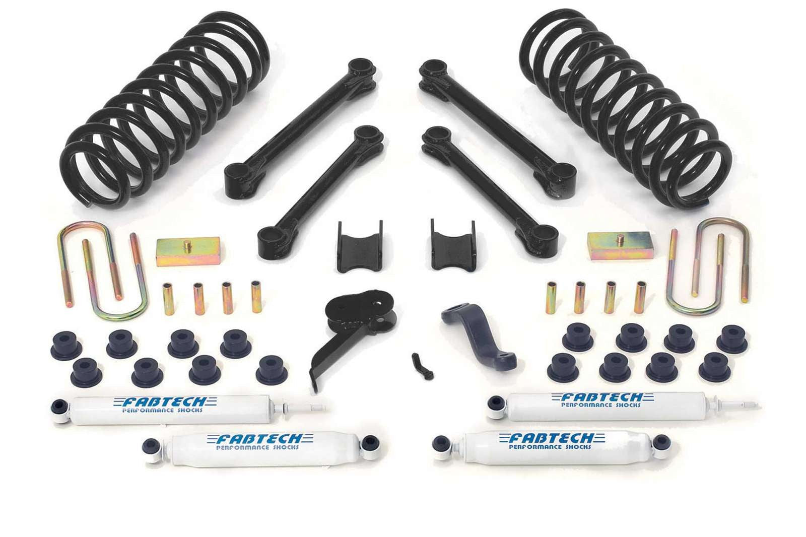 Fabtech 4.5" Performance System w/Performance Shocks Kit for 2003-2013 Ram 2500 4WD w/4.5" lift