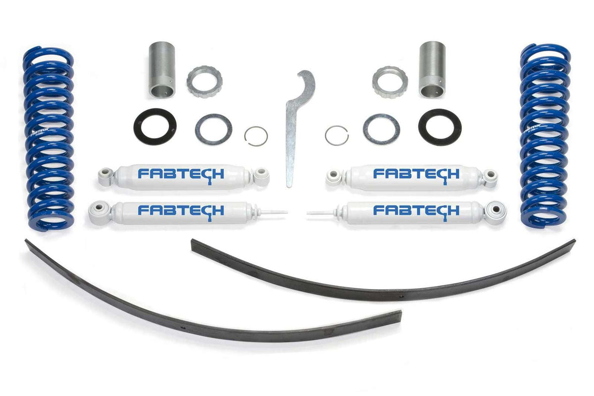 Fabtech 0-3.5" Basic Coilover System w/Rear Performance Shocks Kit for 1995-2004 Toyota Tacoma 4WD RWD w/0-3.5" lift 6-Lug