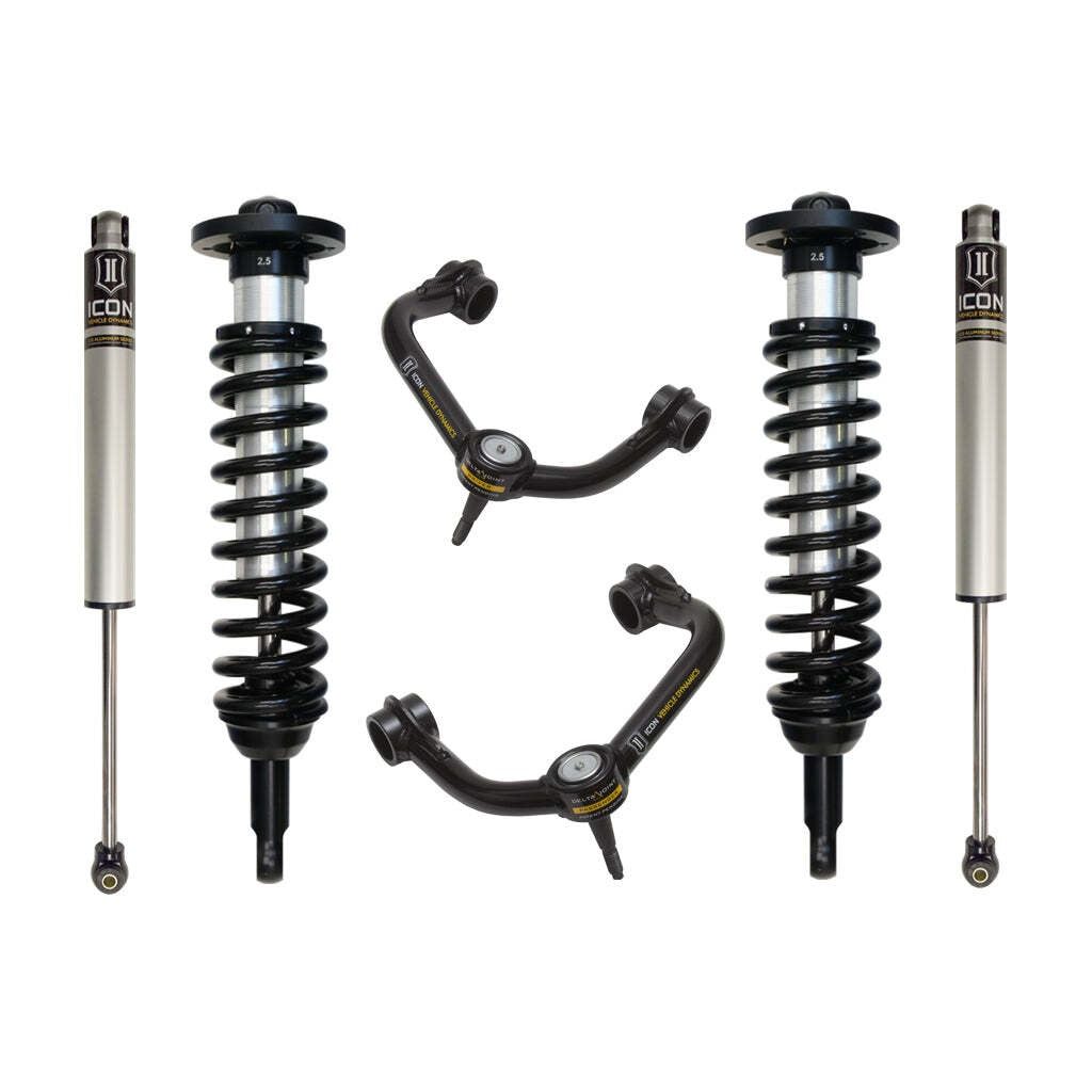 ICON K93031T Stage 2 Suspension System Tubular UCA Ford F150 2WD 0-2.63" Lift