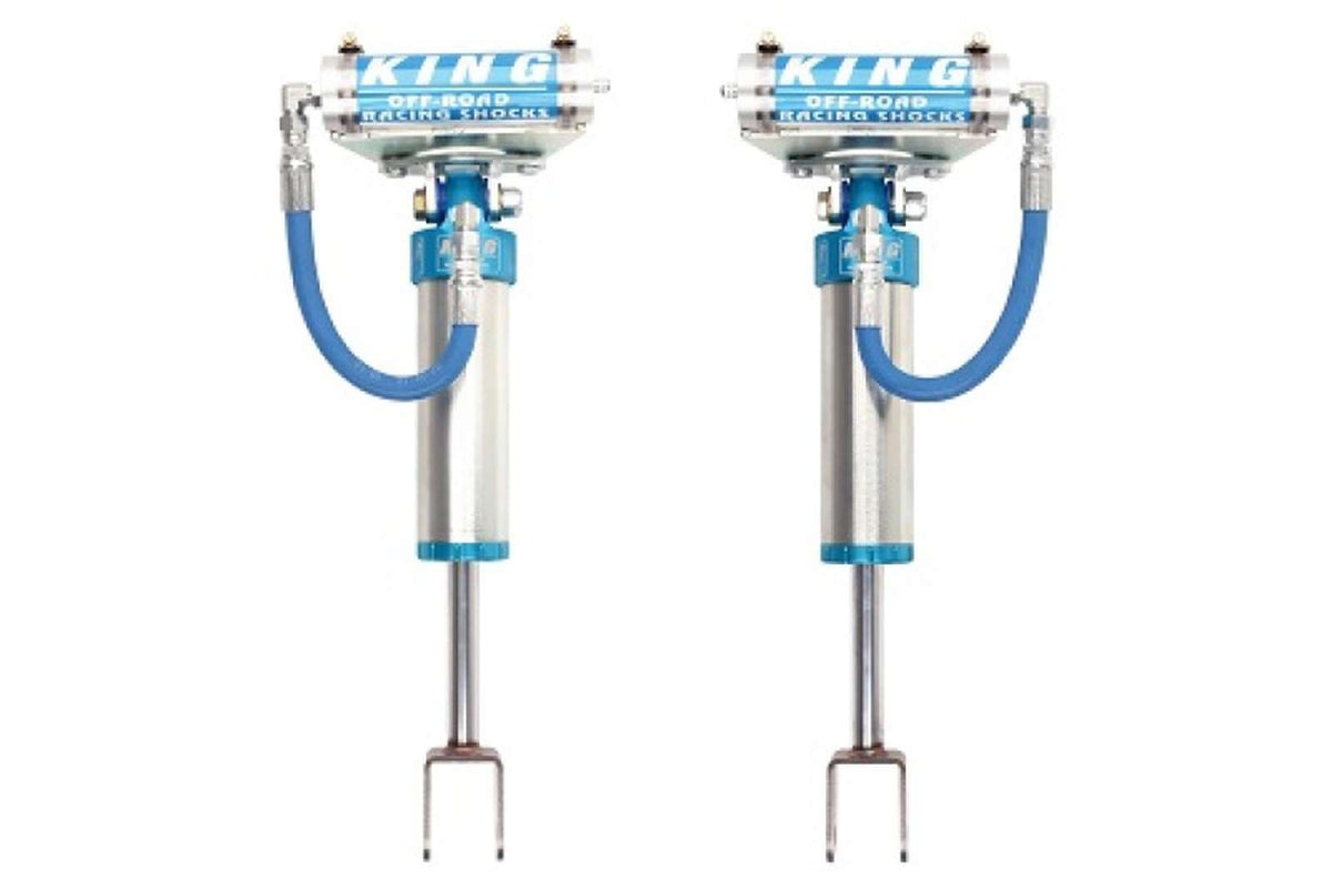 King Shocks 2.5 Performance w/ Remote Reservoir Shocks Front Pair for 2011-2022 Chevrolet Silverado 3500 HD 4WD