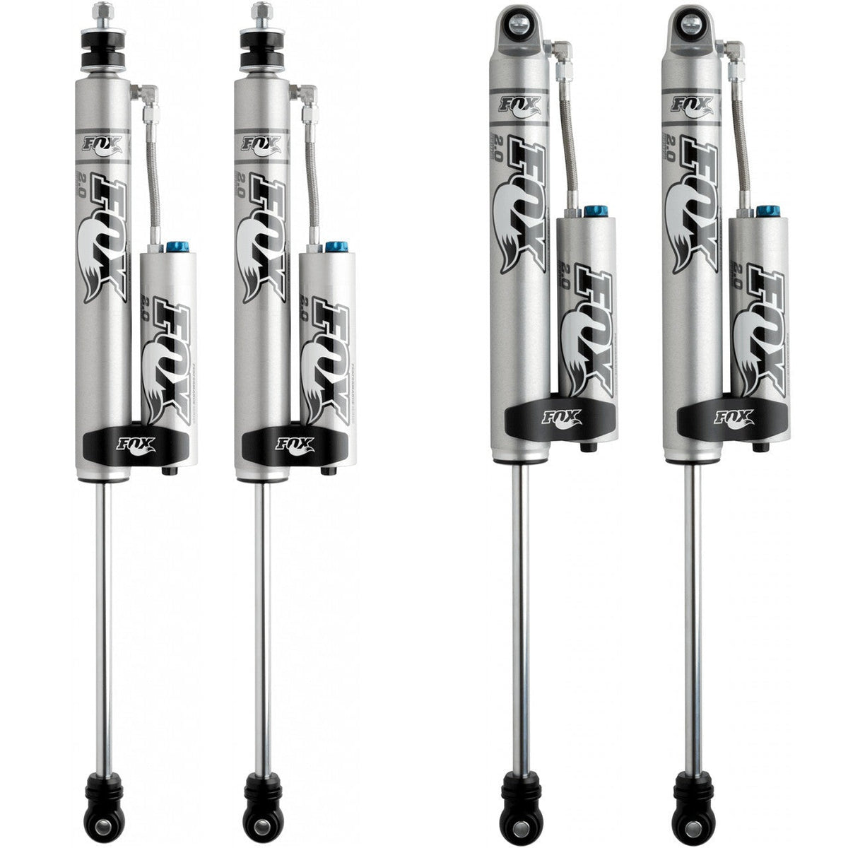 FOX Performance 2.0 Smooth Body Reservoir Adjustable Valving Shock Kit 4-6" Lift 985-26-011, 985-26-012