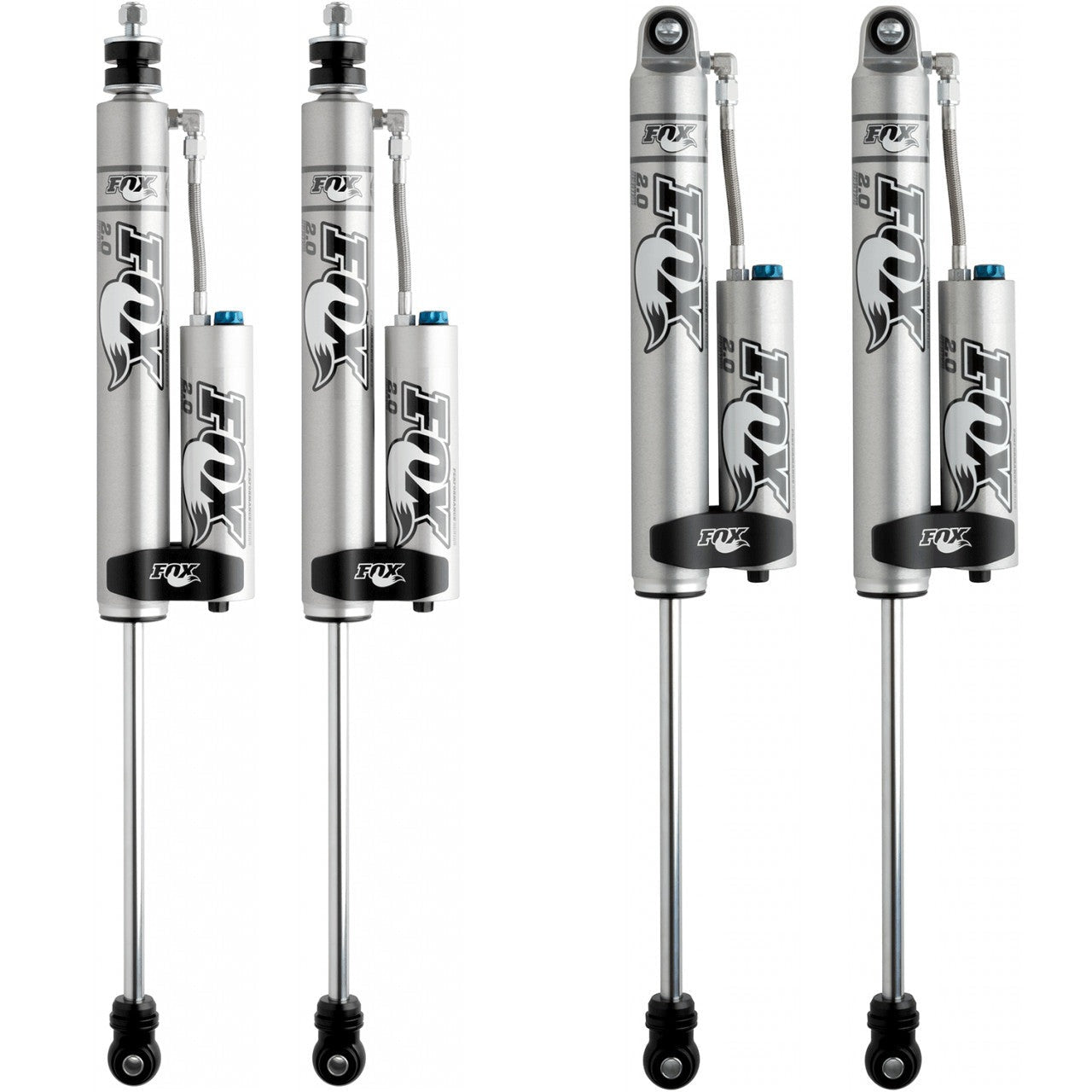 FOX Performance 2.0 Smooth Body Reservoir Adjustable Valving Shock Kit 4-6" Lift 985-26-011, 985-26-012