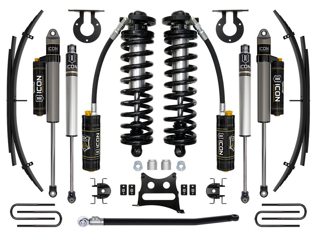 Icon 2.5-3" Stage 4 Coilover Conversion System w/Expansion Pack Kit for 2011-2016 Ford F350 Super Duty 4WD Diesel Crew Cab Pickup