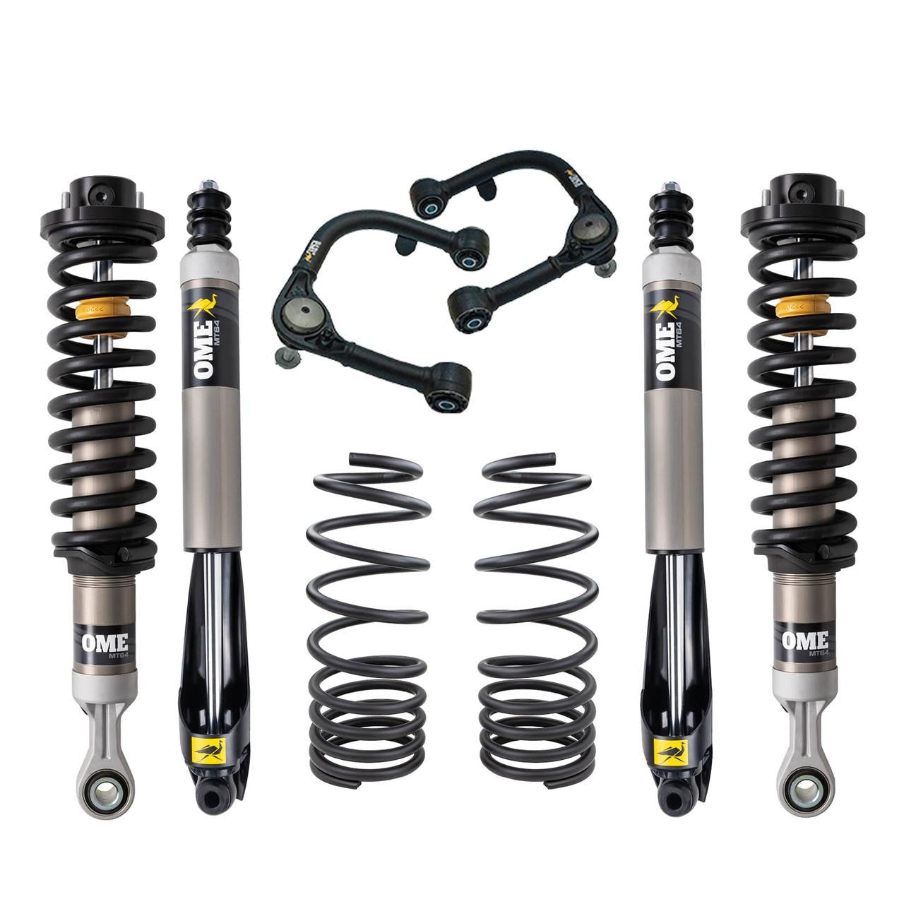 Old Man Emu MT64 Shocks Kit w/ UCA + 2" Rear Spring for 2025-2026 Toyota 4Runner 4WD RWD w/3" lift