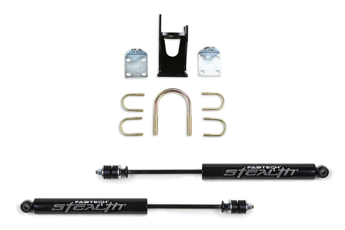 Fabtech Dual Stealth Steering Stabilizer Opposing Style Dual Steering Stabilizer FTS8046