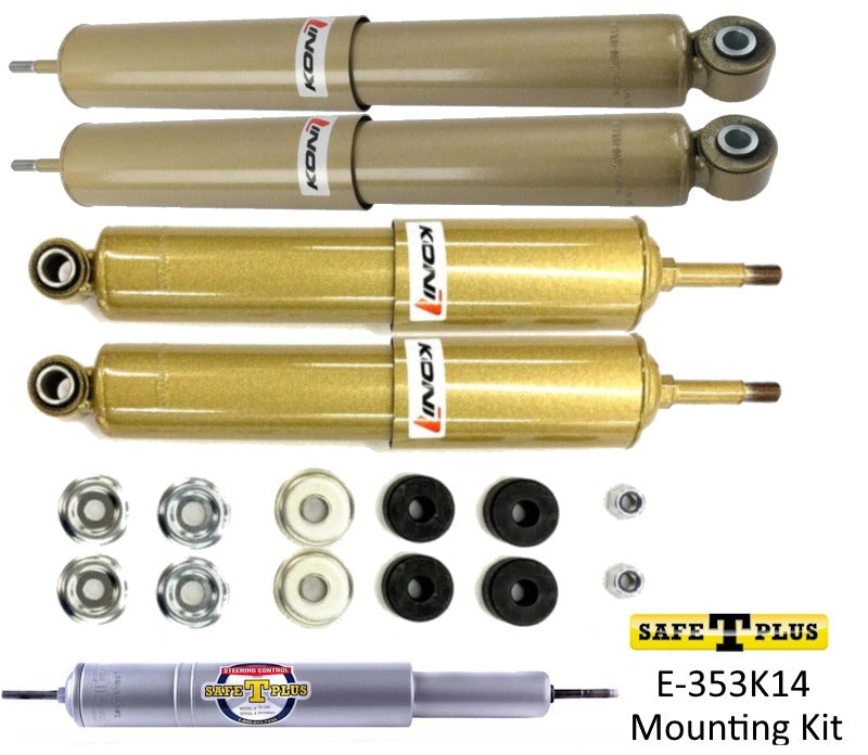 KONI FSD 4 RV Shock & Safe T Plus Steering Stabilizer Kit Ford E350/450 Chassis 10-Current