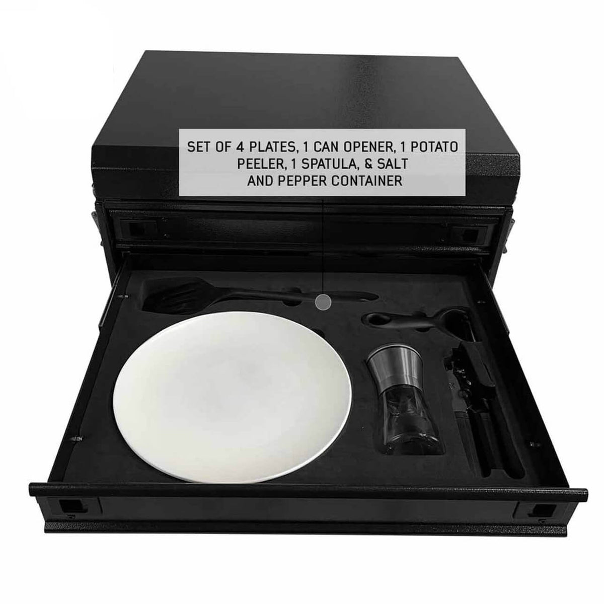 Ultimate 39 Piece Utensil Set - Black Powder Coat Universal