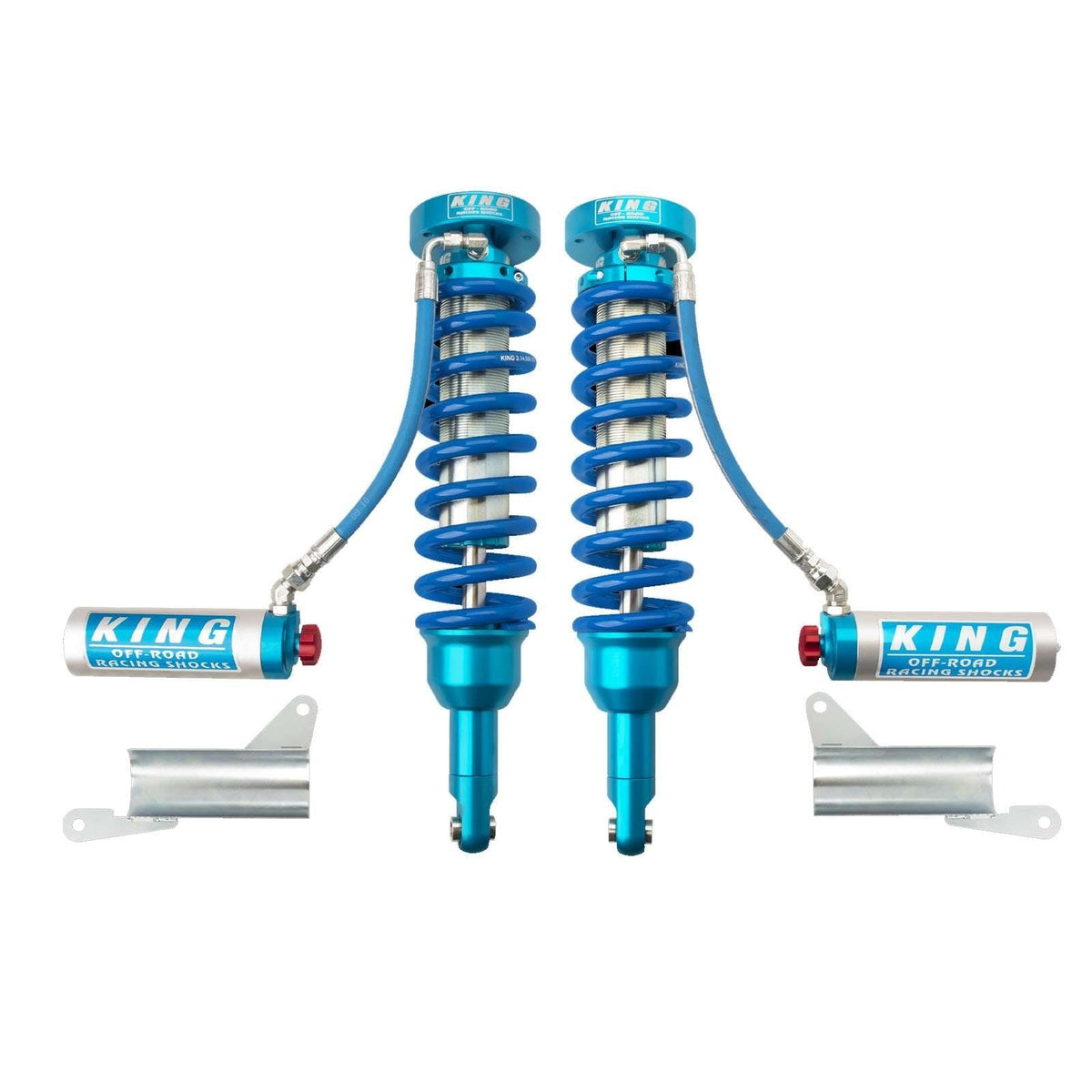 King Shocks 2.5 Performance Coilovers w/ Remote Reservoir Front Pair for 2010-2024 Toyota 4Runner KDSS 4WD
