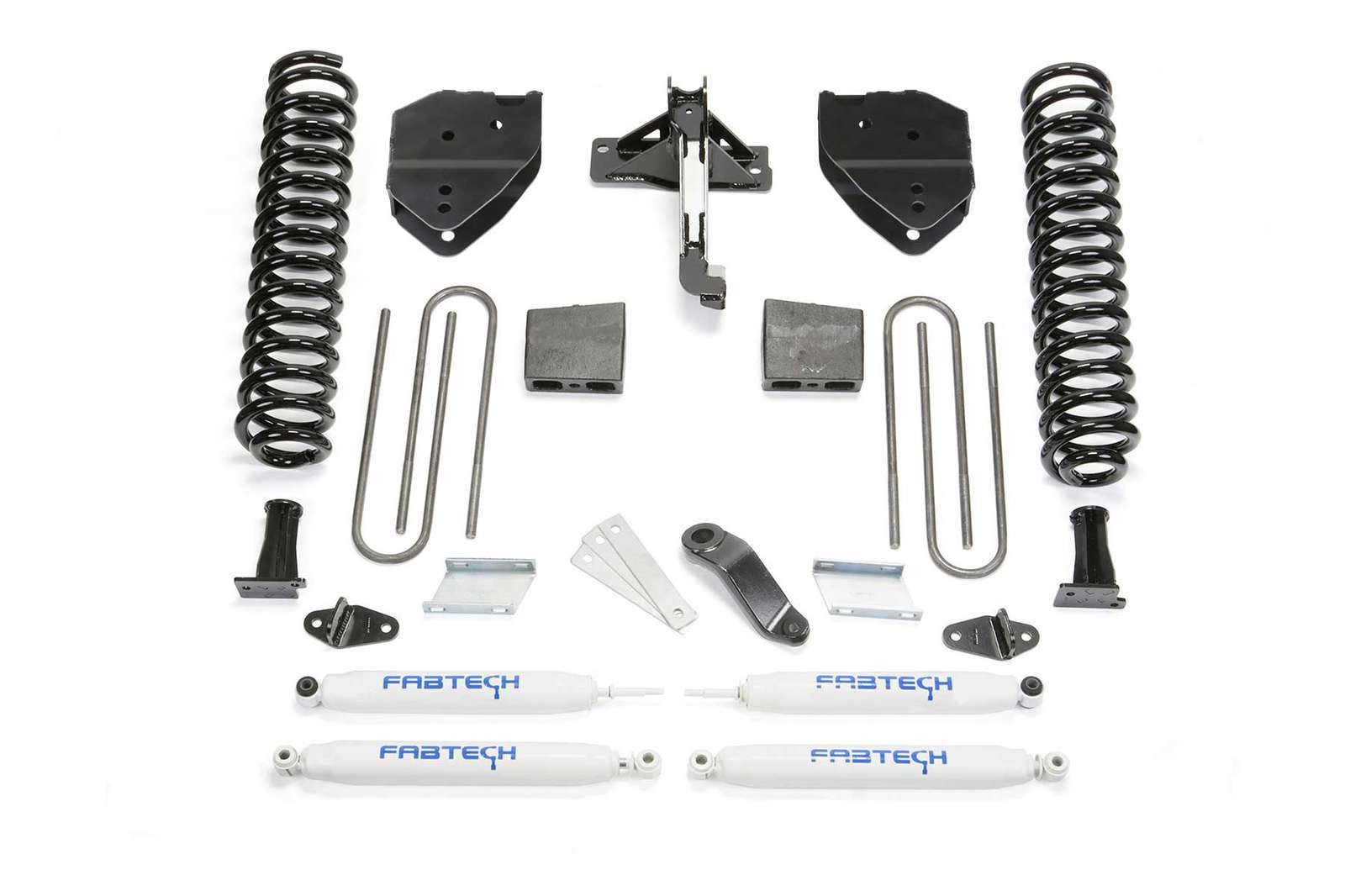 Fabtech 6" Basic System w/Performance Shocks Kit for 2017-2024 Ford F350 Super Duty 4WD w/6" lift