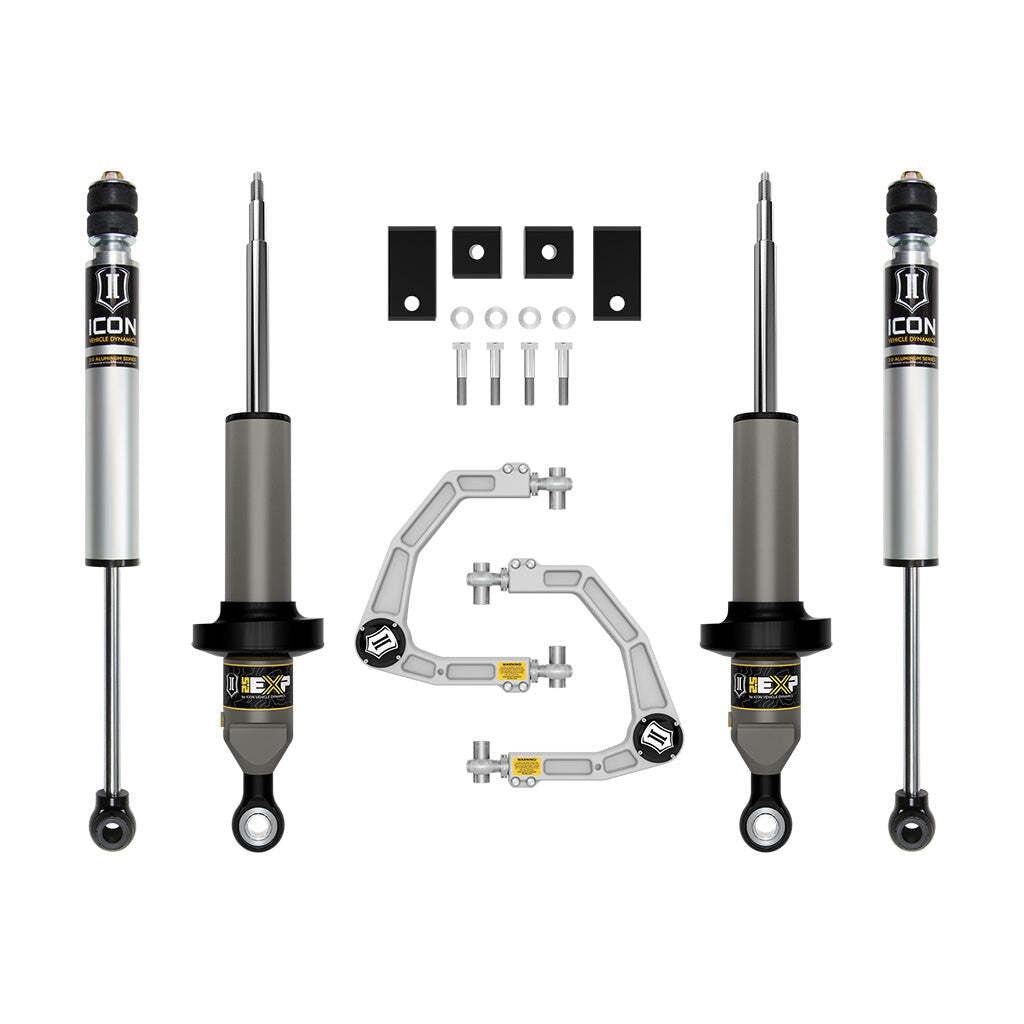ICON K53192 Stage 2 2.5 EXP Suspension System Billet Toyota Tundra 0-3" Lift