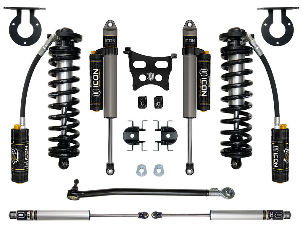 Icon 2.5-3" Stage 4 Coilover Conversion System Kit for 2023 Ford F250 Super Duty 4WD Gas