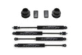 Fabtech 2.5" Coil Spacer System w/Stealth Shocks Kit for 2010-2018 Ram 3500 4WD w/2.5" lift