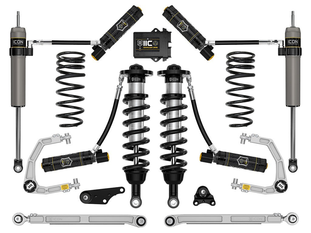 Icon 1.25-3" Stage 10 Suspension System w/Billet Overland Coils Rear Kit for 2024-2025 Toyota Tacoma 4WD