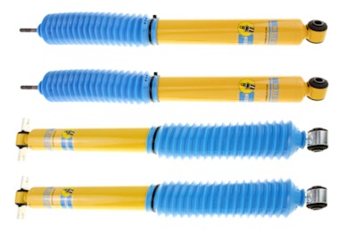 Jeep Wrangler Complete Set Front and Rear 4600 Heavy Duty (B6) Shock Absorbers