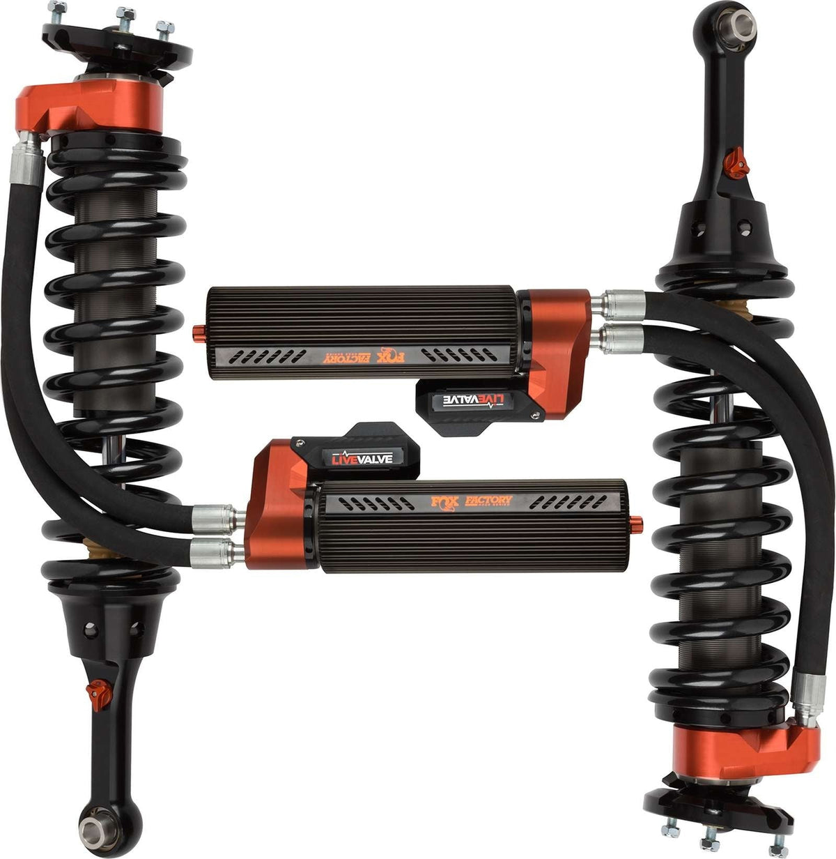 Fox 3.0 Factory Race Series Live Valve Internal Bypass Coilovers Front Pair 2019-2020 Ford F-150
