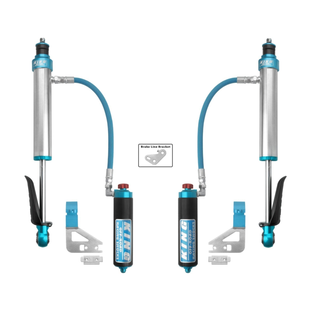 King Shocks 2.5 Performance w/ Adjustable Remote Reservoir Shocks Rear Pair for 2022-2024 Toyota Tundra 4WD