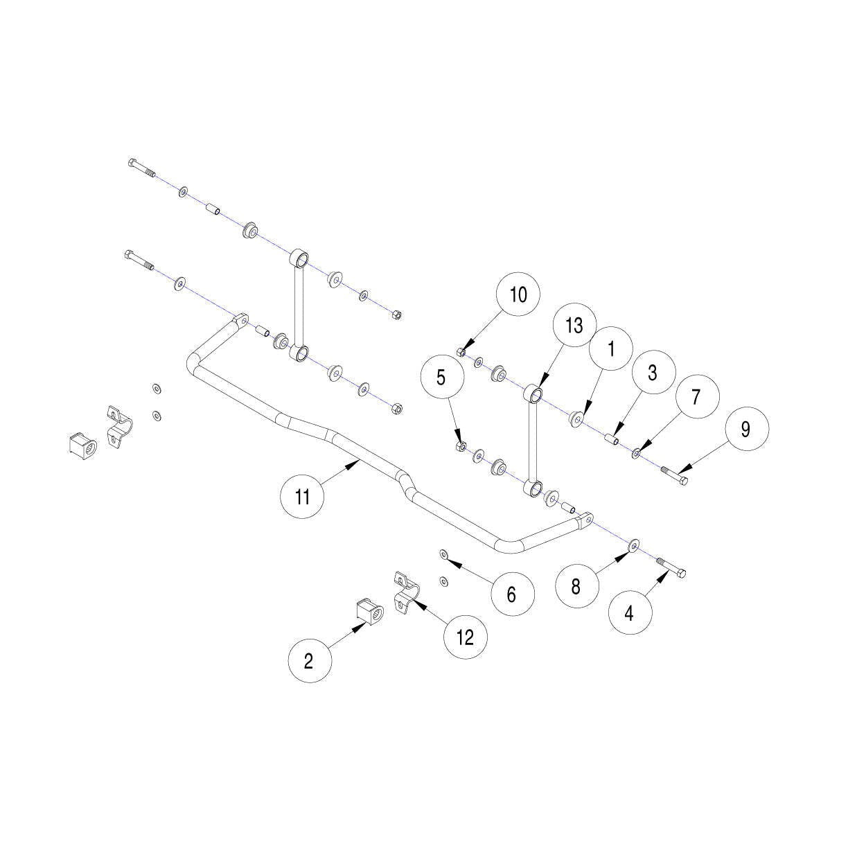 Roadmaster 1129-135 Rear Sway Bar
