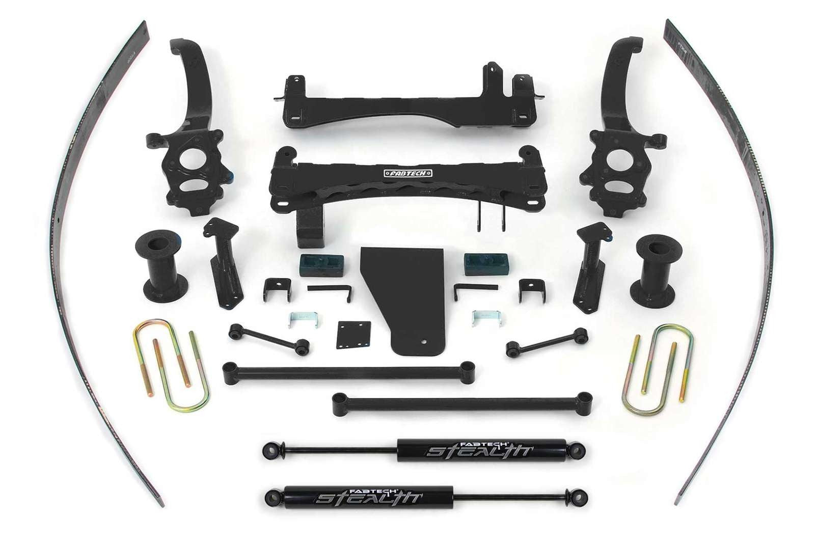 Fabtech 6" Basic System w/Stealth Shocks Kit for 2004-2015 Nissan Titan 4WD RWD w/6" lift