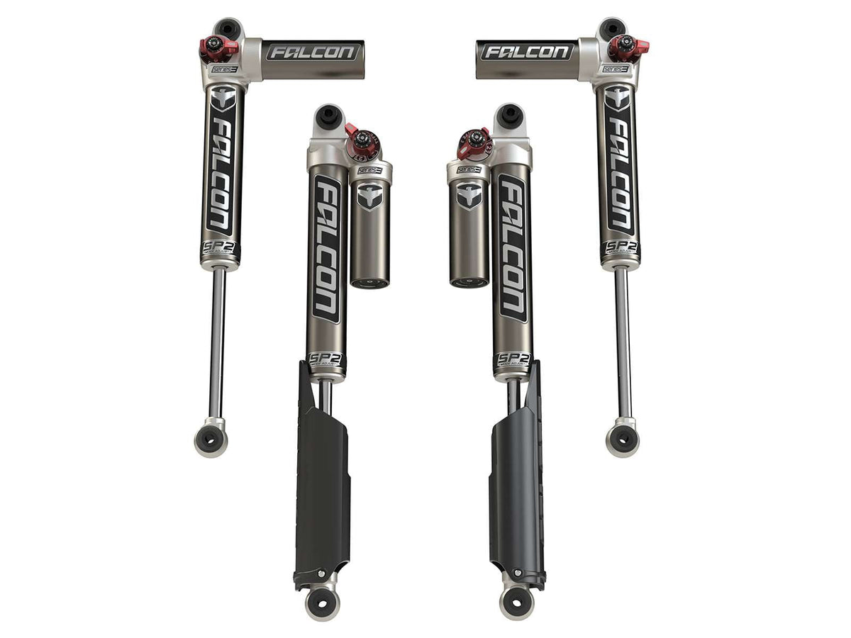 Teraflex Falcon SP2 3.3 Fast Adjust Piggyback Shocks Set for 2007-2018 Jeep Wrangler JK 4WD