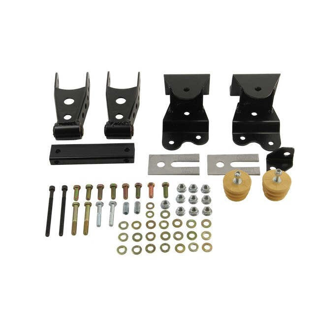 Belltech 6503 Leaf Spring Hanger Lowering Kit 4" Drop Leaf Spring Shackle & Hanger Kit (Front Hanger/Rear Shackle)