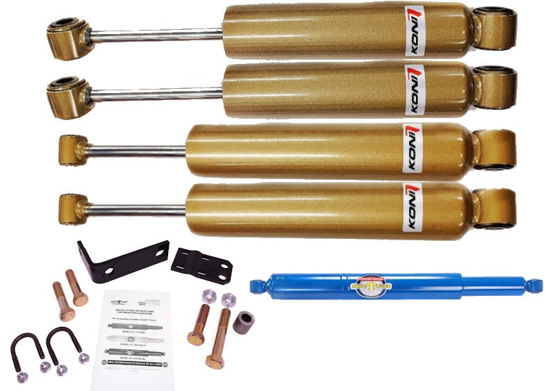 KONI EVO 4 RV Shock & Safe T Plus Steering Stabilizer Kit Freightiner XC