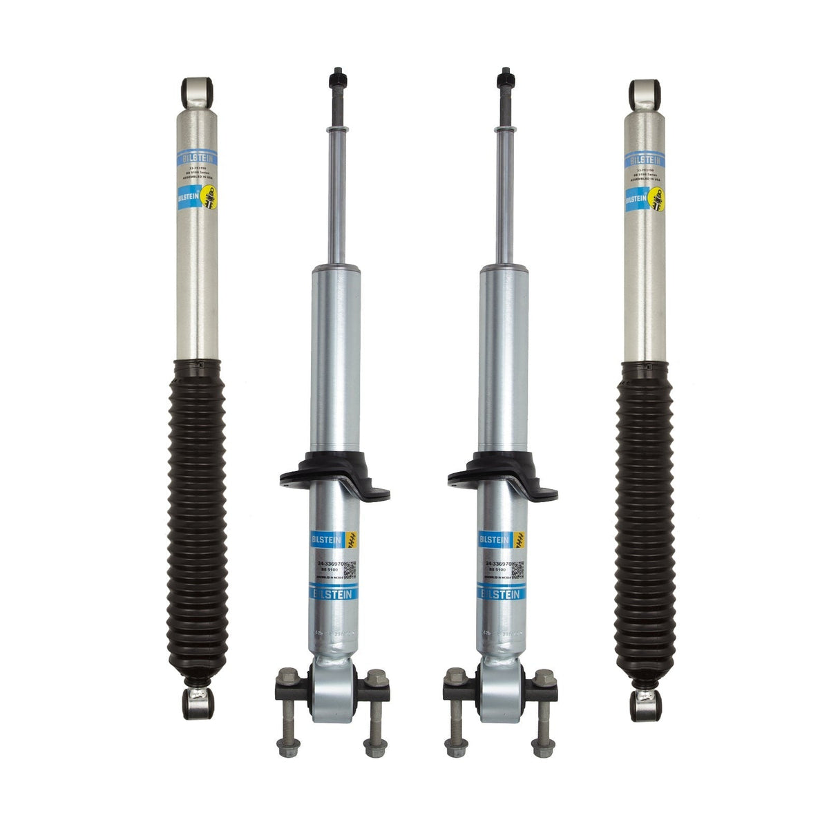 Bilstein B8 5100 Monotube Adjustable Struts & Shocks Set w/0-2.5" lift 2021-2026 Ford F-150 4WD