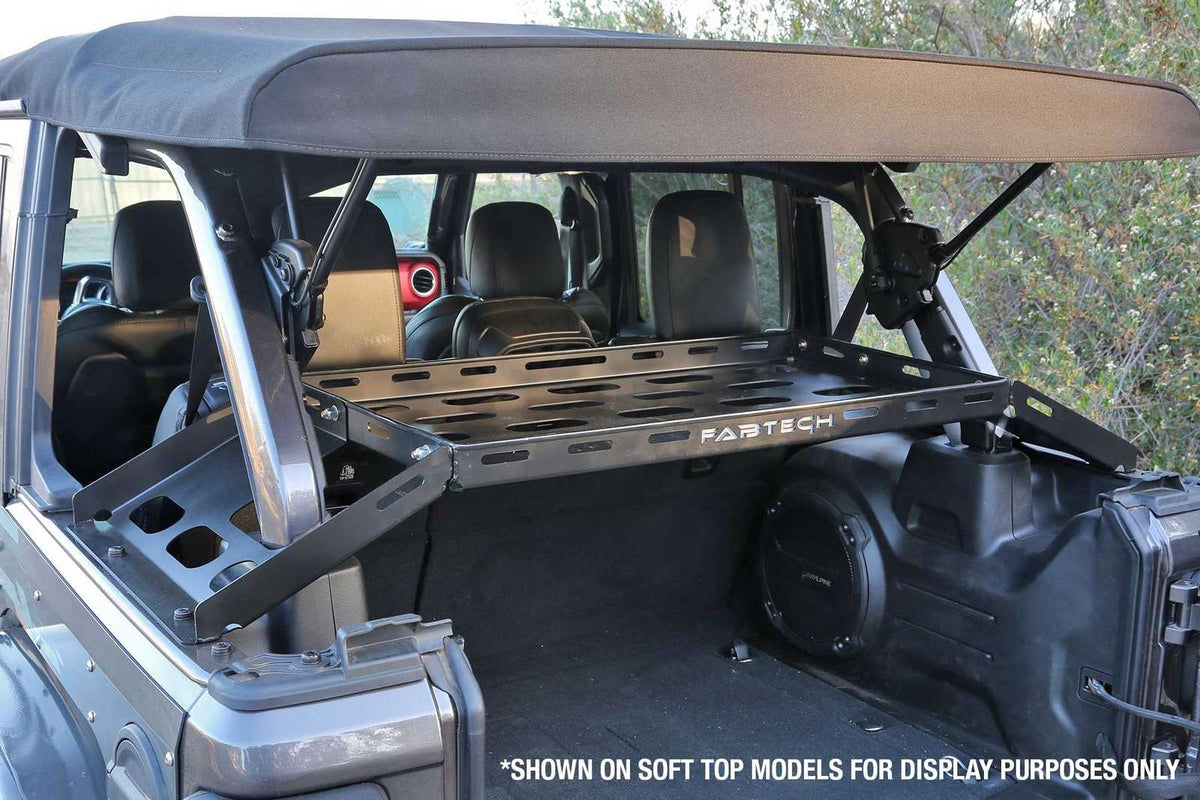 Fabtech Interior Cargo Rack Kit for 2018-2024 Jeep Wrangler JL 4WD