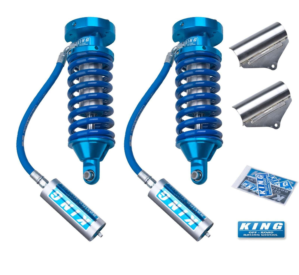 King Shocks 2.5 Performance Coilovers w/ Remote Reservoir Front Pair for 2004-2015 Nissan Titan 4WD RWD w/0-2.5" lift