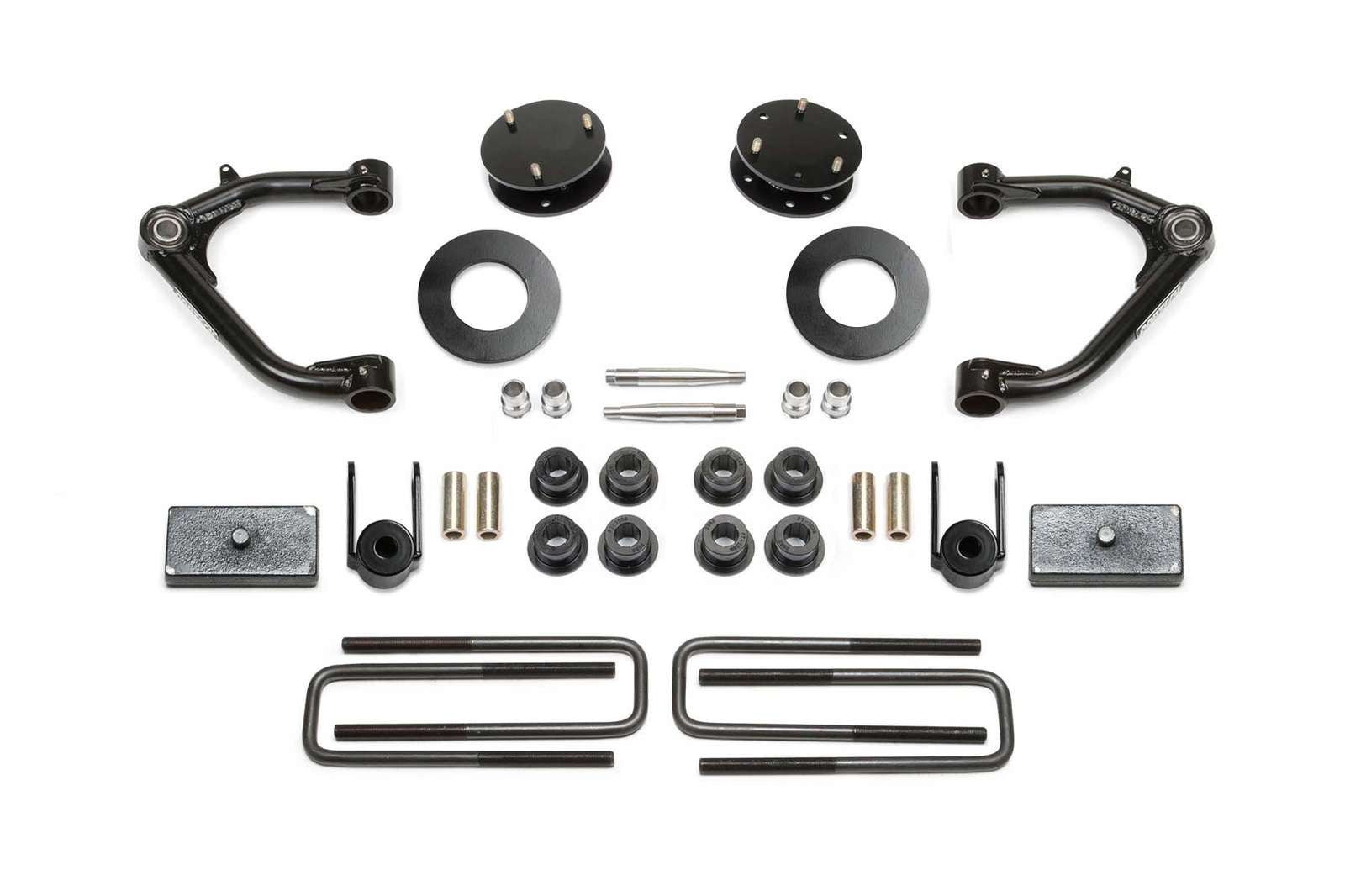 Fabtech 3" Uniball UCA Lift Kit w/Factory Adaptive Ride Control for 2019-2024 GMC Sierra 1500 4WD w/3" lift