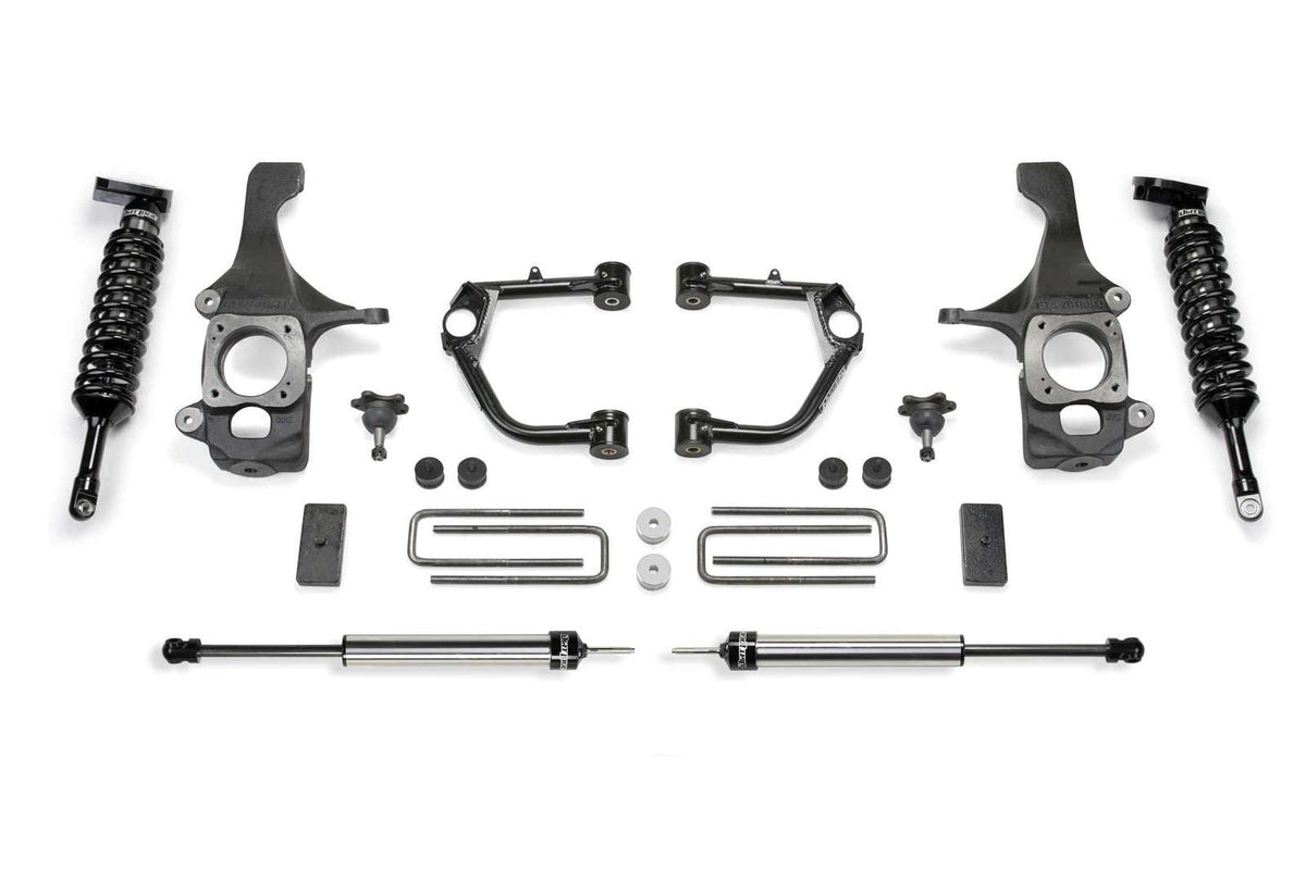 Fabtech 4" Budget UCA System w/Rear 2.25 Shocks Kit for 2007-2021 Toyota Tundra 4WD RWD w/4" lift