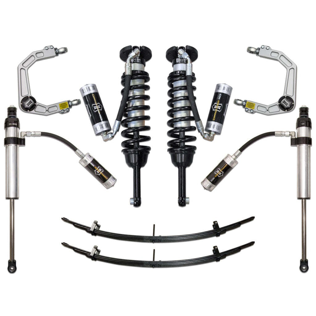 ICON K53005 Stage 5 Suspension System Billet UCA Toyota Tacoma 0-3.5" / 16-Up 0-2.75" -