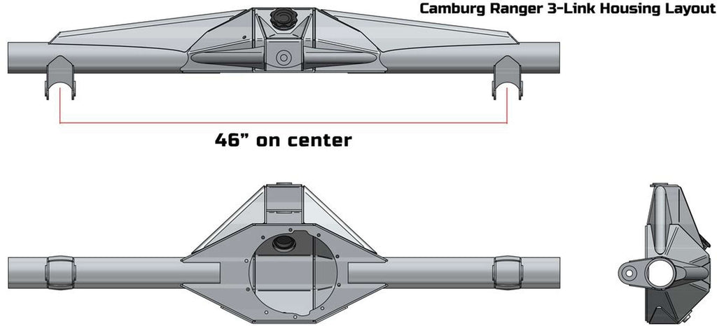 Camburg 1998-2012 Ford Ranger 2wd/4wd '93-12 Rear 3-link Kit