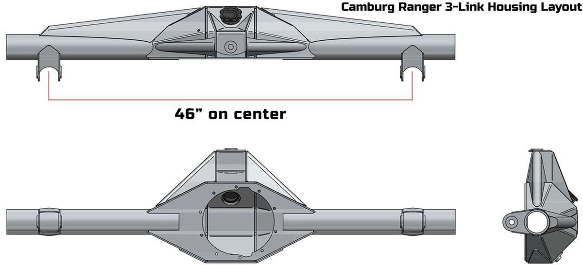 Camburg 1998-2012 Ford Ranger 2wd/4wd '93-12 Rear 3-link Kit