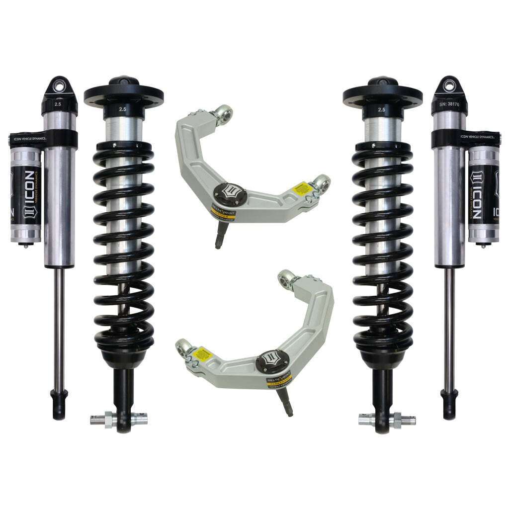 ICON K93093 Stage 3 Suspension System Billet UCA Ford F150 2WD 0-3" Lift