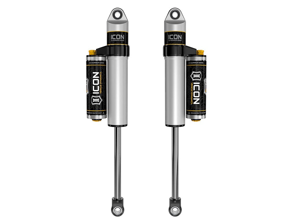 Icon 2.5 Piggyback Reservoir CDCV Shocks Pair for 2019-2022 Ford Ranger w/1.5" lift