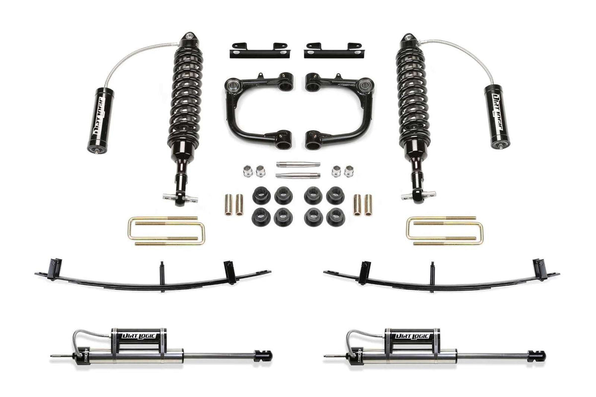 Fabtech 3" Uniball UCA System w/Front Dirt Logic 2.5 Coilovers w/Reservoir & Rear Dirt Logic 2.25 Shocks w/Reservoir w/Spring Pack Kit for 2016-2023 Toyota Tacoma 4WD RWD w/3" lift 6-Lug