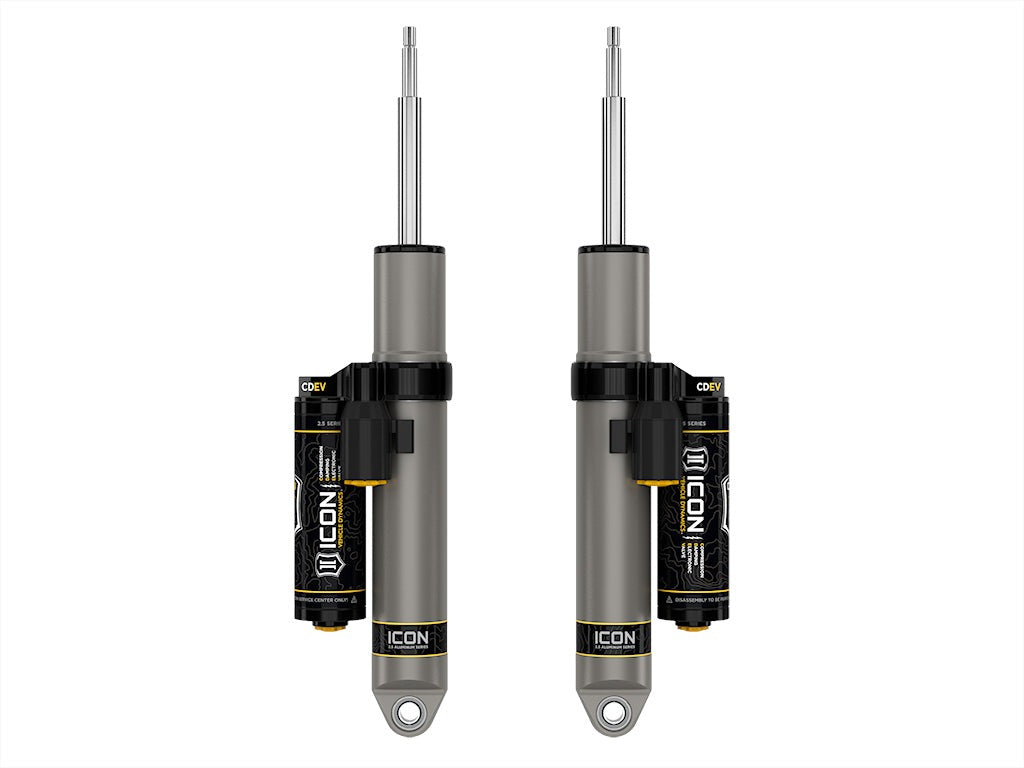 Icon 2.5 Piggyback Reservoir Shocks Rear Pair for 2014-2018 Ram 2500