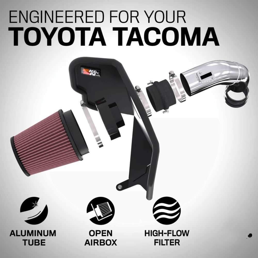 Cold Air Intake System - Aluminum Tube | L4-2.4L Turbo fits 2024+ Toyota Tacoma