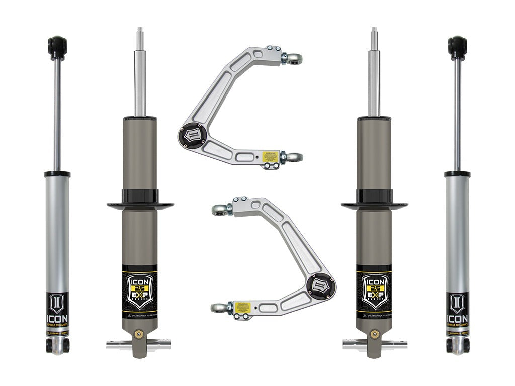 Icon 2.38-3.75" Stage 2 Expansion Suspension System w/Billet UCA Kit for 2019-2023 GMC Sierra 1500 Diesel