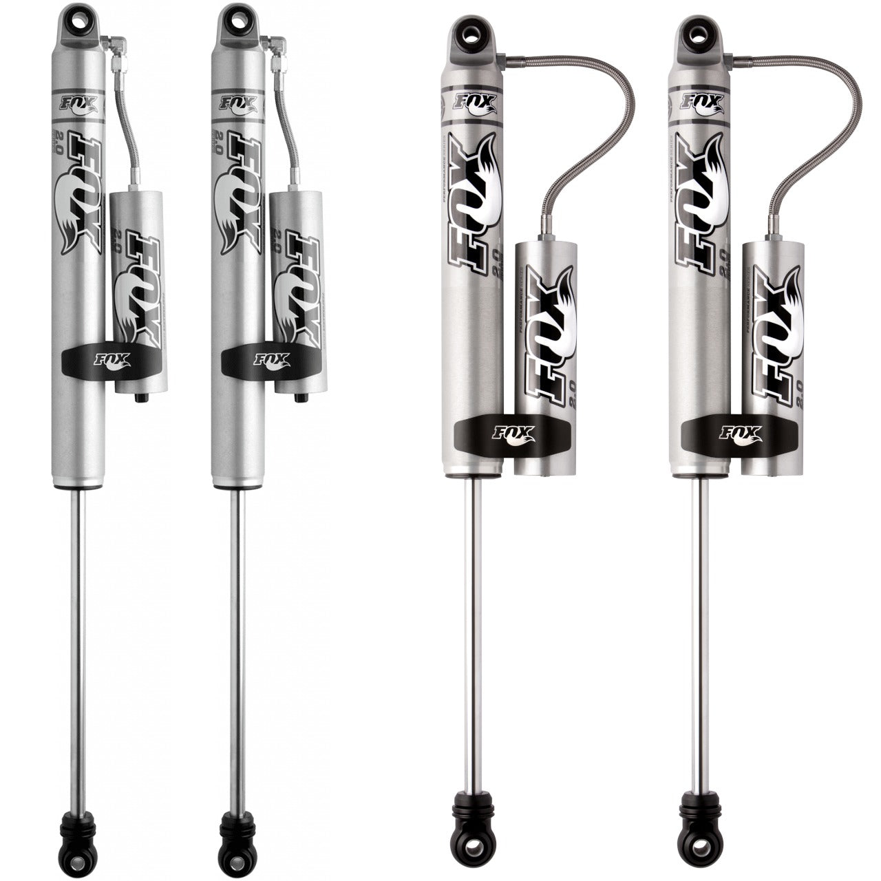 FOX Performance 2.0 Smooth Body Reservoir Shock Kit 1.5-3" Lift 985-24-103, 985-24-105