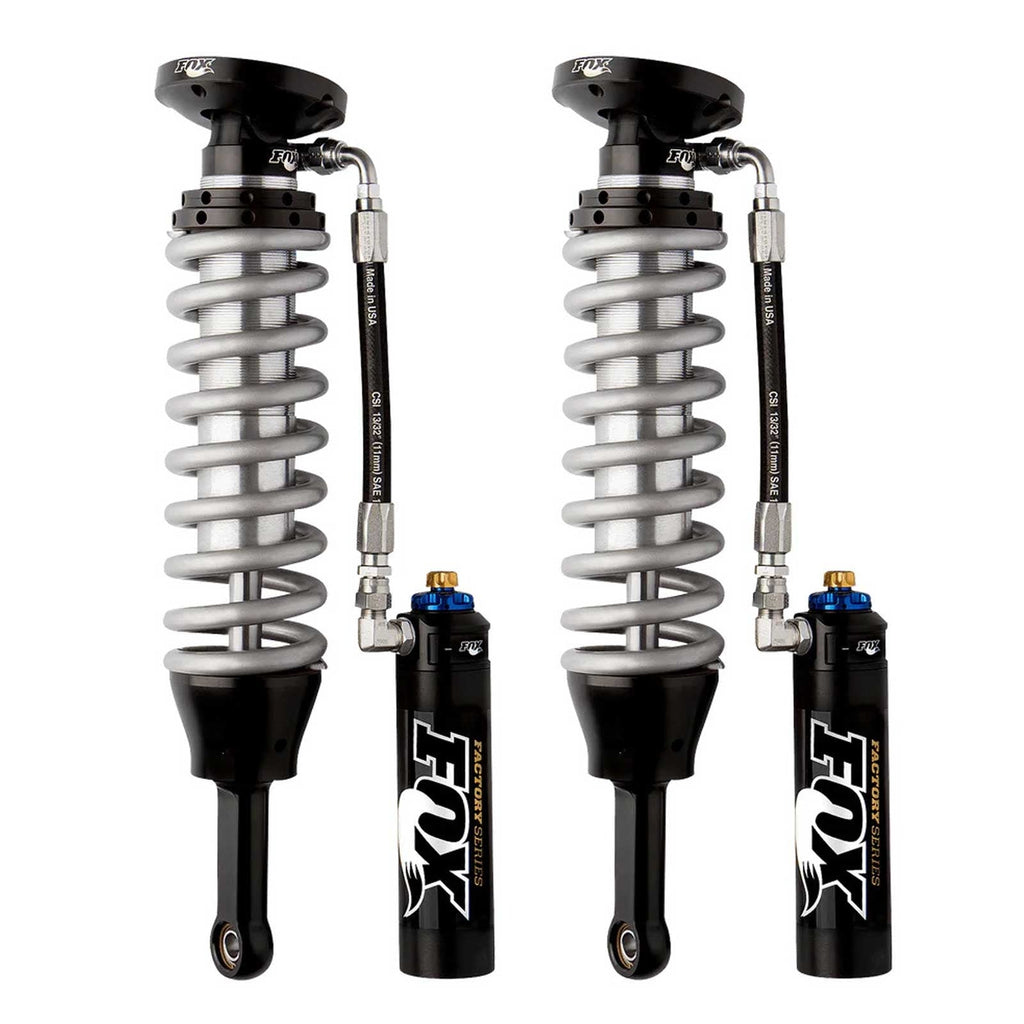 Fox 2.5 Factory Series Coilovers w/ DSC Reservoir Front Pair for 2019 GMC Sierra 1500 Limited w/0-3" lift w/ UCA