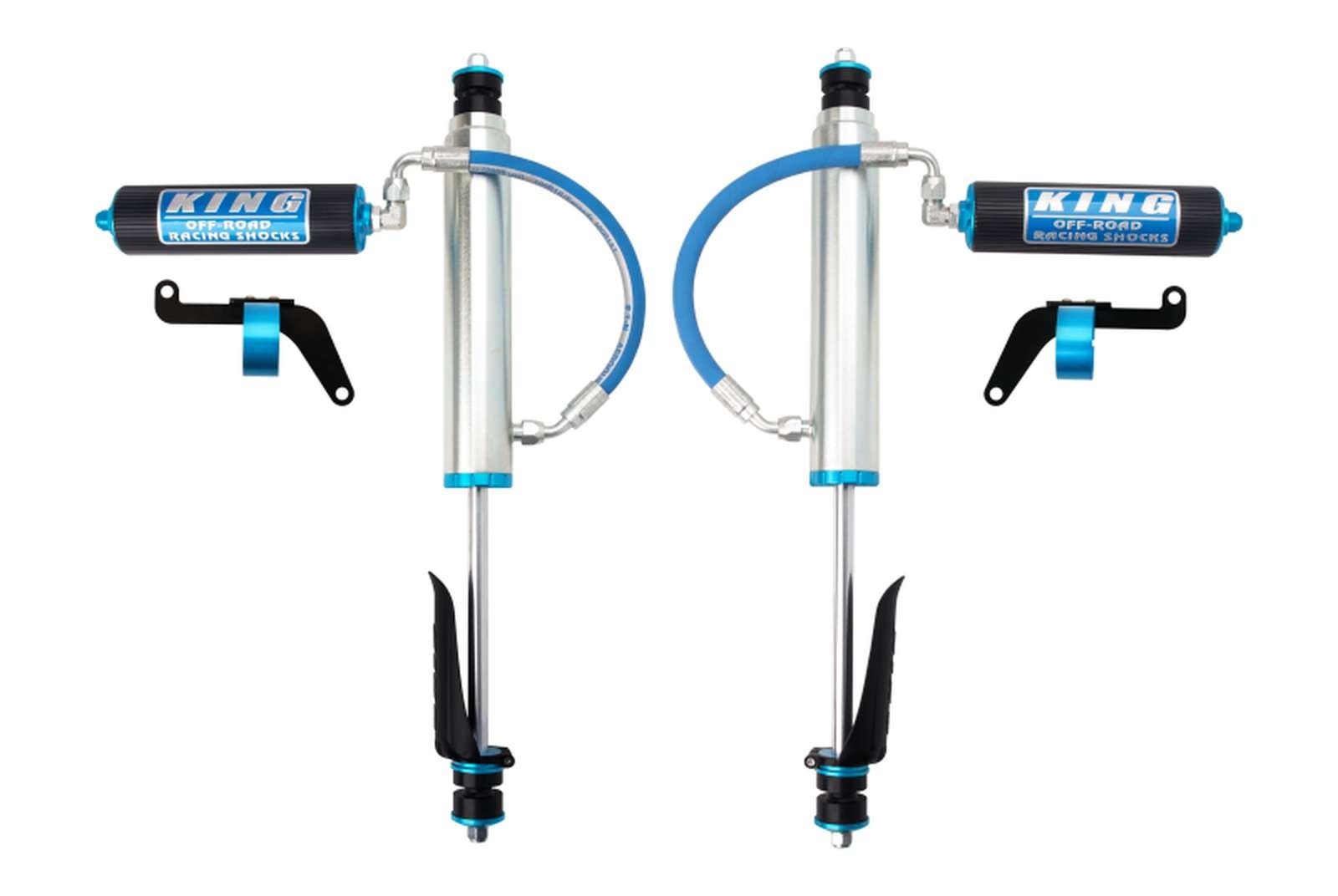 King Shocks 2.5 Performance w/ Fin Piggyback Reservoir Shocks Front Pair for 1997-2010 Nissan Patrol Y61 4WD