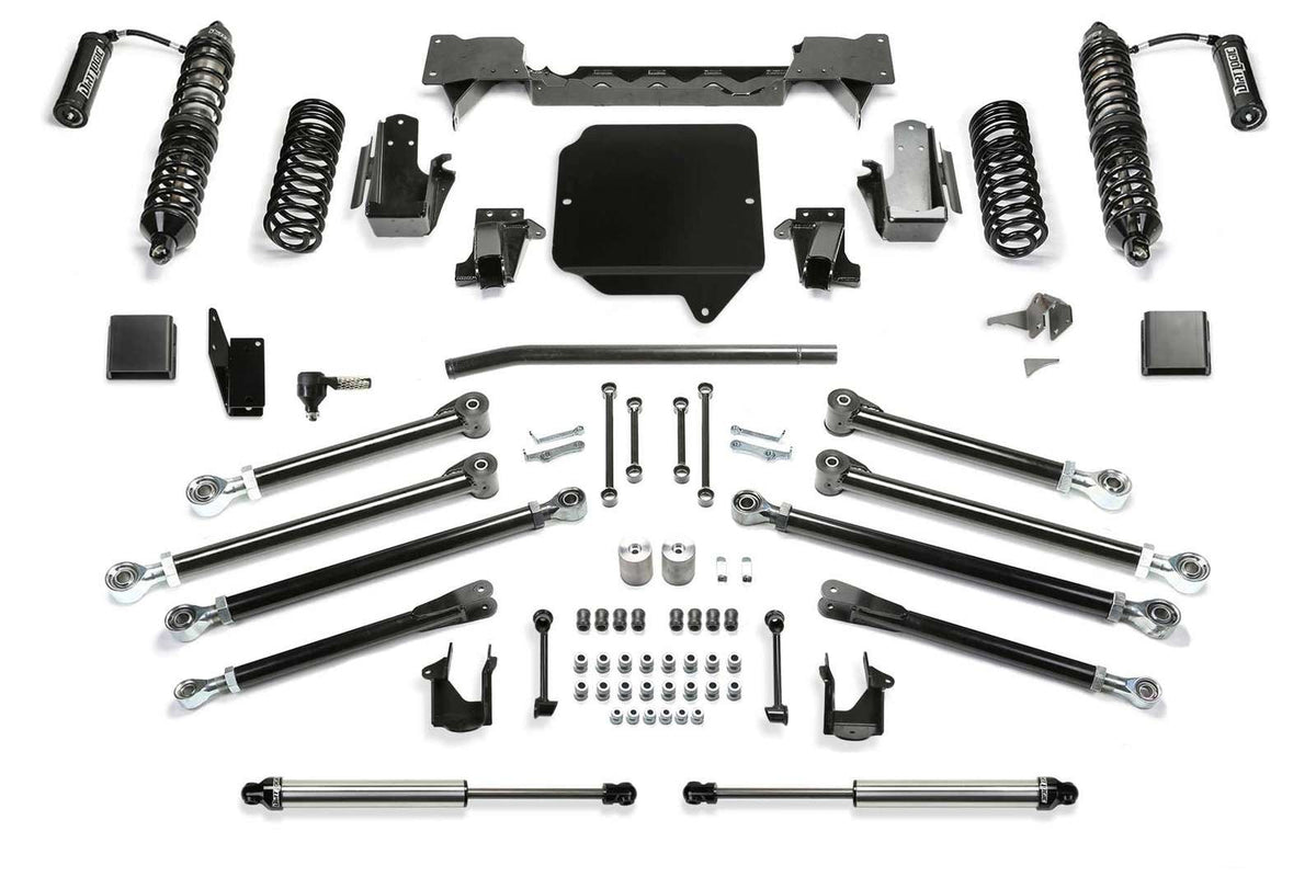 Fabtech 3" Crawler Lift Kit w/Front Dirt Logic 2.5 Coilovers w/Reservoir & Rear 2.25 Shocks for 2020-2024 Jeep Gladiator 4WD w/3" lift