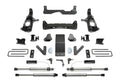 Fabtech 4" Performance System w/Front Dirt Logic 2.25 Reservoir Shocks & Rear 2.25 Shocks Kit for 2011-2019 Chevrolet Silverado 3500 HD 4WD w/4" lift